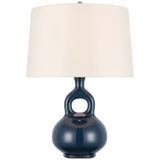 Visual Comfort & Co. Signature Collection Lamu Large Table Lamp - Mixed Blue Brown 