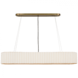 Visual Comfort & Co. Signature Collection Palati Large Linear Chandelier - Hand-Rubbed Antique Brass 