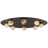 Visual Comfort & Co. Signature Collection Pertica Mirrored Flush Mount - Mirrored Bronze 