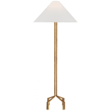 Visual Comfort & Co. Signature Collection Clifford Large Forged Floor Lamp - Gilded Iron 