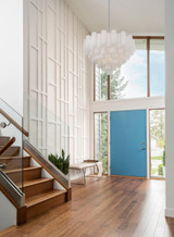 Crystorama Addis 16 Light Chandelier - Polished Chrome, Tronchi Glass White 21.5"H 