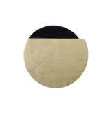 Maitland-Smith Conical Spot Accent Table, Black, Gold Leaf, 18"W (8346-32B YUU906TN9J) 