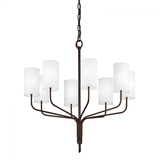 Troy Juniper 8LT Chandelier, Troy F6178-HBZ UHP0 
