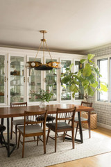 Corbett Hopper Chandelier, 9-Light, Brass, 32"W (271-09-VB/BBR CY7Q) 