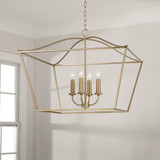Capital Grady Pendant, Matte Brass, 27.5"W 