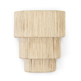 Palecek Everly Wall Sconce, 3-Tier, 1-Light, Small, Natural, 11"W (2445-79 3706TN2K) 