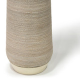 Palecek Aviana Floor Lamp, 1-Light, Tan, Whitewash, White Drum Shade, 68.5"H (2860-66 3706TP30) 