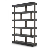 Eichholtz Dalmar Shelving Unit, Charcoal Gray, Bronze, 59.06"W (115051 YV0J03YR3A) 