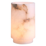 Eichholtz Leonidas Tea Light Candle Holder, Set of 3, Alabaster, Small:  5.12"W ; Medium:  3.94"W ; Large:  5.12"W (117507 YV0J041WP5) 