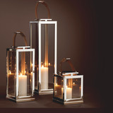 Eichholtz Georgian Hurricane, Small, Nickel, Clear Glass, 6.69"W (106127 YV0J03YY0T) 