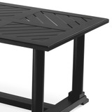 Eichholtz Bell Rive Outdoor Dining Table, X-Large, Black, 94.49"W (113620 YV0J041RRR) 