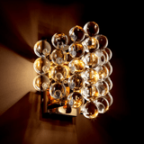 Eichholtz Mylo Wall Sconce, 2-Light, Gold, Clear Glass, 9.65"W (111981UL YV0J041YNF) 
