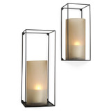 Eichholtz Deco Wall Rack, Set of 2, Bronze, Small:  9.84"W ; Large:  11.81"W (110515 YV0J041ZKT) 