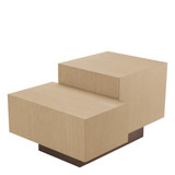 Eichholtz Nerone Side Table, Natural, Bronze, 15.94"H (117158 YV0J041UR5) 