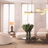 Eichholtz Oracle Side Table, Maple, Brushed Brass, 19.69"H (117411 YV0J041URA) 