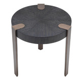 Eichholtz Oxnard Side Table, Charcoal Gray, Bronze, 21.85"H (114531 YV0J041URG) 