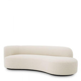 Eichholtz Morten Sofa, Boucle Cream Fabric, Black Base, 90.55"W (A115164 YV0J041VPZ) 