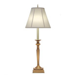 Stiffel Candlestick Lamp, 1-Light, Antique Brass, Ivory Shadow Fabric Shade, 31"H (BL-5341-A910-AB YV0J07RRDM) 