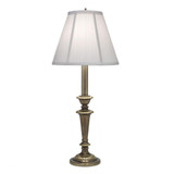 Stiffel Buffet Lamp, 1-Light, Roman Bronze, Off-White Silk Shantung Fabric Shade, 29"H (BL-A933-RB YV0J07RRE5) 