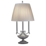 Stiffel Desk Lamp, 1-Light, Pewter, Off-White Camelot Fabric Shade, 29"H (DL-A965-2-PW YV0J07RRFJ) 