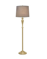 Stiffel Floor Lamp, 1-Light, Oculux Bronze, Geneva Linen Ash Fabric Shade, 64"H (FL-1320-A976C-OCB YV0J07RTC4) 