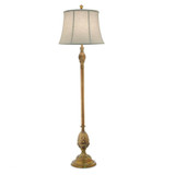 Stiffel Floor Lamp, 1-Light, Polished Honey Brass, Cream Aberdeen Fabric Shade, 67"H (FL-6720X-A855-PHB YV0J07RTCV) 