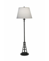 Stiffel Floor Lamp, 1-Light, Charcoal, Cream Aberdeen Fabric Shade, 61"H (FL-67EA-N8217-CHAR YV0J07RTCZ) 