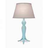 Stiffel Table Lamp, 1-Light, Gloss Light Blue, Cream Aberdeen Fabric Shade, 27"H (TL-6590-GLB YV0J07RUAE) 
