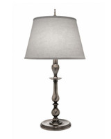 Stiffel Table Lamp, 1-Light, Antique Nickel, Cream Aberdeen Fabric Shade, 30"H (TL-6650-6653-AN YV0J07RUAL) 