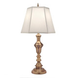 Stiffel Table Lamp, 1-Light, Antique Brass, Ivory Shadow Fabric Shade, 33"H (TL-A589-A792-AB YV0J07RUCW) 