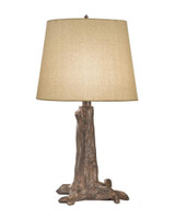 Stiffel Table Lamp, 1-Light, Short, Rust, Rolled-Edge Bombay Natural Fabric Shade, 22"H (TL-A652-1-RST YV0J07RUD2) 
