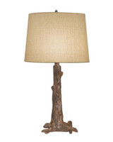 Stiffel Table Lamp, 1-Light, Tall, Rust, Rolled-Edge Bombay Natural Fabric Shade, 27"H (TL-A652-RST YV0J07RUD3) 