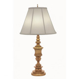 Stiffel Table Lamp, 1-Light, Umbered Brass, Oyster Silksheen Fabric Shade, 32"H (TL-K6119-A617-UBR YV0J07RVA2) 