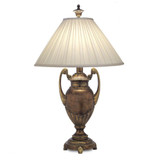 Stiffel Table Lamp, 1-Light, Amber Tortoise Shell, Box Pleated Honey Beige Windchime Fabric Shade, 33"H (TL-N8144-ATS YV0J07RVC2) 