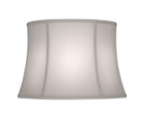 Stiffel Replacement Lampshade, Modified Softback Bell, Off-White Silk Shantung, Brass Top Ring, 13" Top x 16" Bottom x 11" Height (ST27 YV0J07RVDH) 