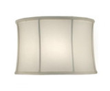 Stiffel Replacement Lampshade, Softback Drum, Off-White Camelot, Brass Top Ring, 17" Top x 18" Bottom x 12" Height (ST47 YV0J07RW98) 