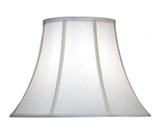Stiffel Replacement Lampshade, Softback Bell, Off-White Silk Shantung, Nickel Top Ring, 9" Top x 18" Bottom x 13" Height (ST74 YV0J07RWA2) 