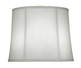 Stiffel Replacement Lampshade, Softback Deep Drum, Off-White Silk Shantung, Nickel Top Ring, 13" Top x 15" Bottom x 12" Height (ST111 YV0J07RWC7) 
