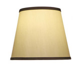 Stiffel Replacement Lampshade, Hardback Empire, Eggshell Silksheen with Black Trim, Brass Top Ring, 8" Top x 10" Bottom x 10" Height (ST129 YV0J07RWCT) 