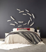 Phillips Collection Feathers Wall Art, Small, Set of 2, Silver Leaf, 4"W (PH79017 YV0J07T71D) 