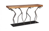 Phillips Collection Atlas Console, Chamcha Top, Black Forged Base, 60"W (TH100840 YV0J07T26E) 