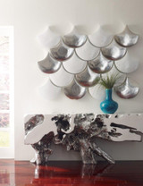 Phillips Collection Freeform Console, Large, Silver Leaf, 80"W (PH59416 YV0J07T805) 