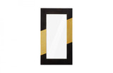 Phillips Collection Scorched Mirror, Rectangle, Black, Gold Leaf, 40"W (PH110307 YV0J07W4UK) 
