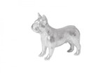 Phillips Collection French Bulldog Sculpture, Silver Leaf, 21"H (PH99970 YV0J07T80Y) 