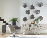 Phillips Collection Splash Bowl Wall Sculpture, Jagged, Silver Leaf, 16"W (PH103661 YV0J07T911) 