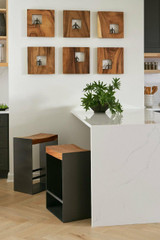 Phillips Collection Atlas Wall Art, Square, Sitting Figure, Chamcha, Black Forged, 14"W (TH101650 YV0J07T278) 