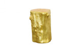 Phillips Collection Log Stool, Gold Leaf, 17"H (PH55915 YV0J07TA01) 