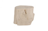 Phillips Collection Log Stool, Off-White, 17"H (PH59414 YV0J07TA06) 