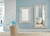Phillips Collection Reef Mirror, Small, Ivory, 31"W (PH112038 YV0J07W3VQ) 