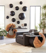 Phillips Collection Ball Wall Sculpture, Small, Matte Black, 12"W (PH100846 YV0J07T33X) 